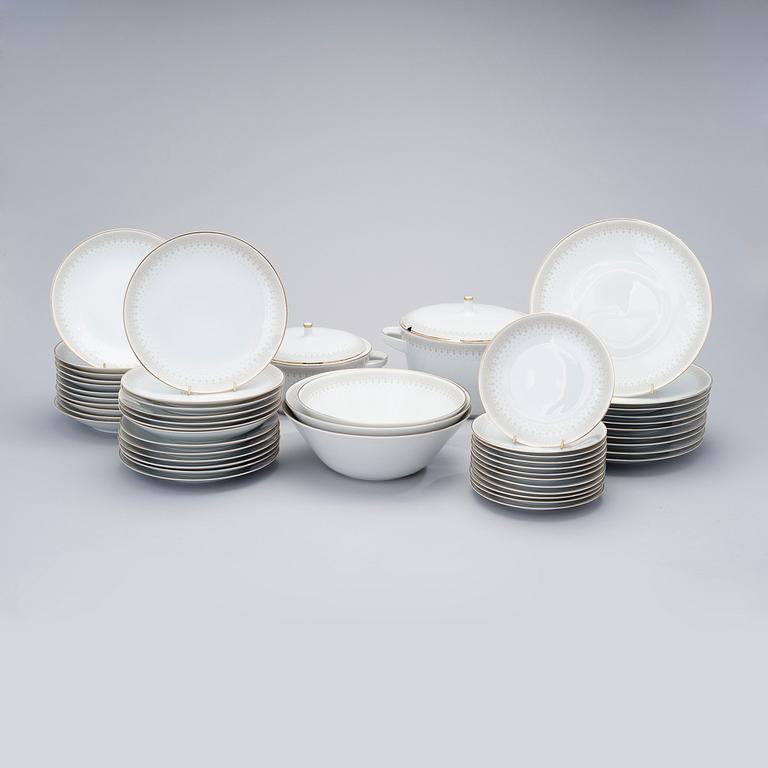 MATSERVIS, 70 delar, porslin, "Noblesse", Hutschenreuther, Selb, Tyskland 1950-60-tal.