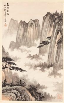 Rullmålning, tusch och akvarell på papper, Kina.