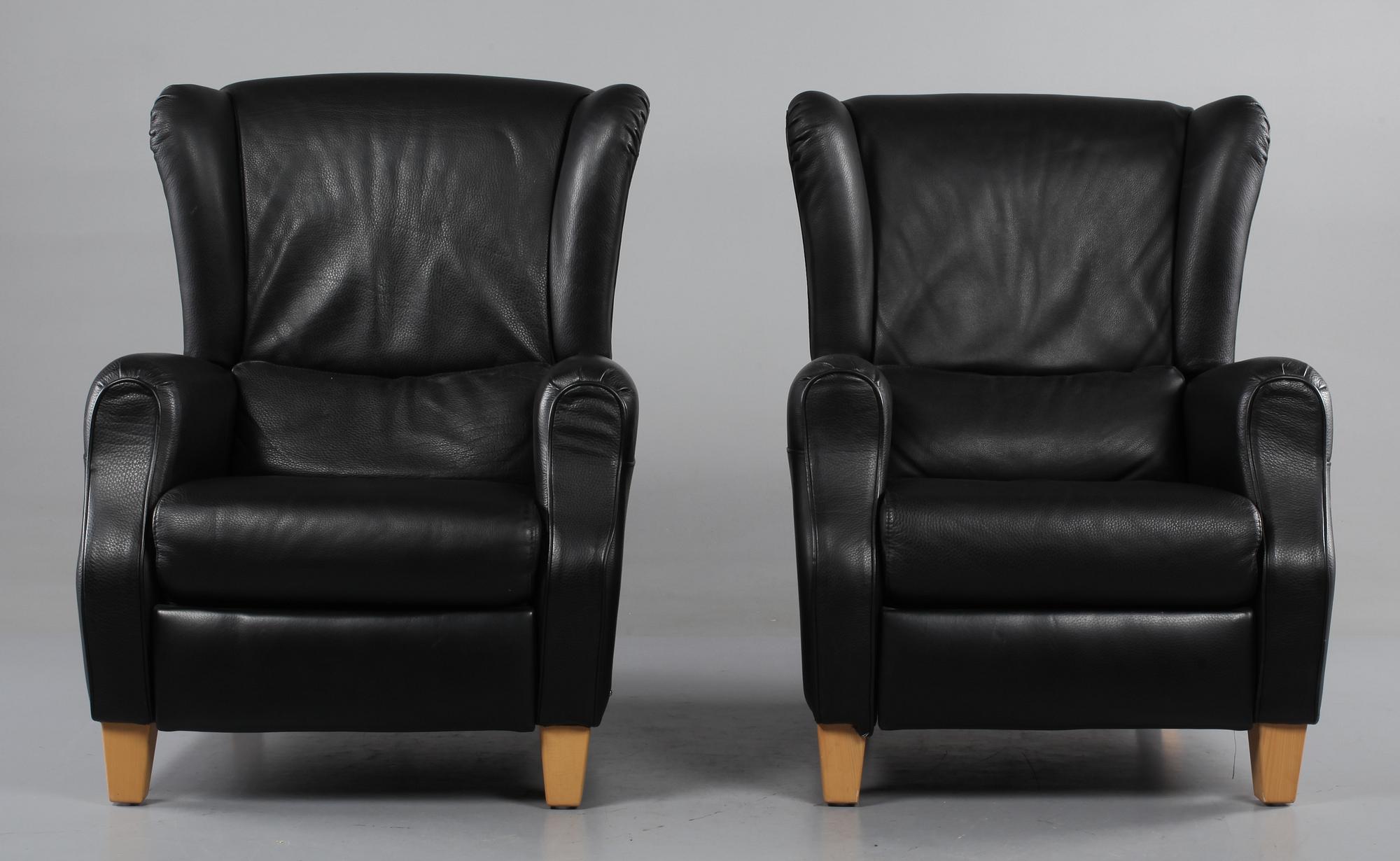 FÅTÖLJER, ett par, Natuzzi, 1900-talets sista del.