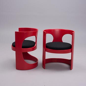 STOLAR, 2 st, "Prepop", Arne Jacobsen för Asko, 1968.