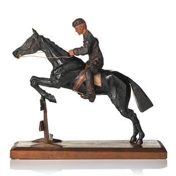 839. Axel Petersson Döderhultarn, Jockey till häst.