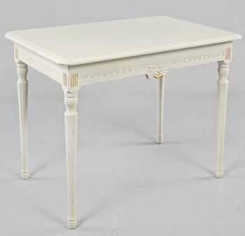 SALONGSGRUPP, 7 delar, gustaviansk stil, 1900-talets andra hälft.