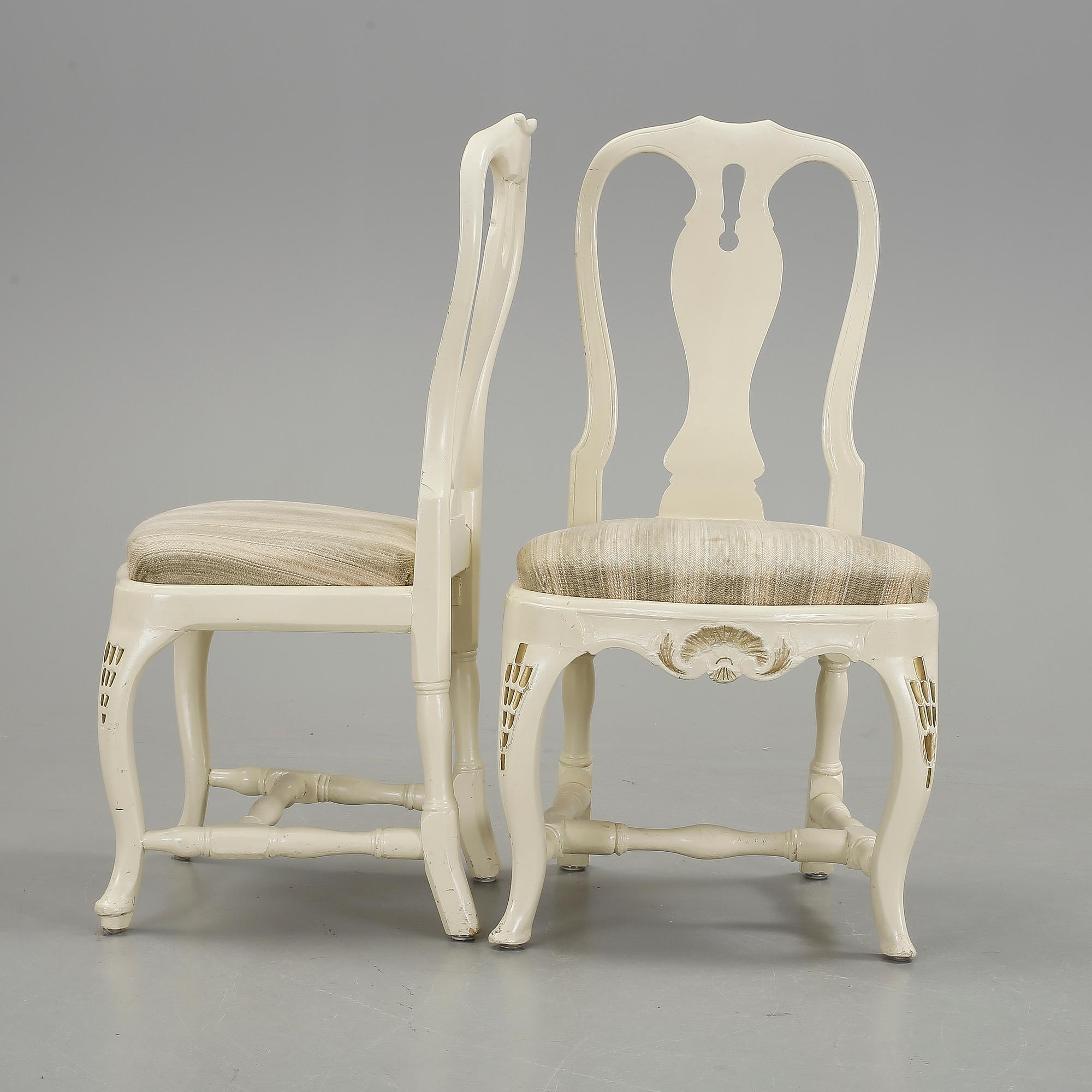 STOLAR, 2st, snarlika, rokoko, 1700-talets andra hälft.