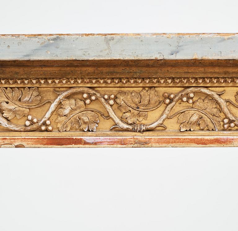 A late Gustavian late 18th century console table.