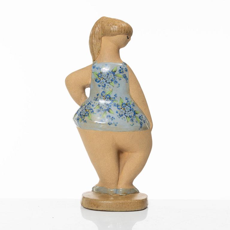 Lisa Larson, figurin, stengods, "Dora", ur serien "ABC-flickor", Gustavsberg.