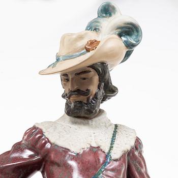 Juan Huerta, figurine, "Playing Cards", Lladró, Spain.