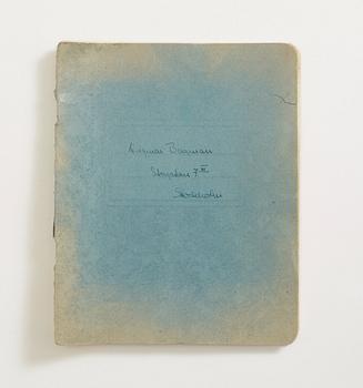 INGMAR BERGMAN (1918-2007), writingbook with drama, first version of "Hets", 1930s.