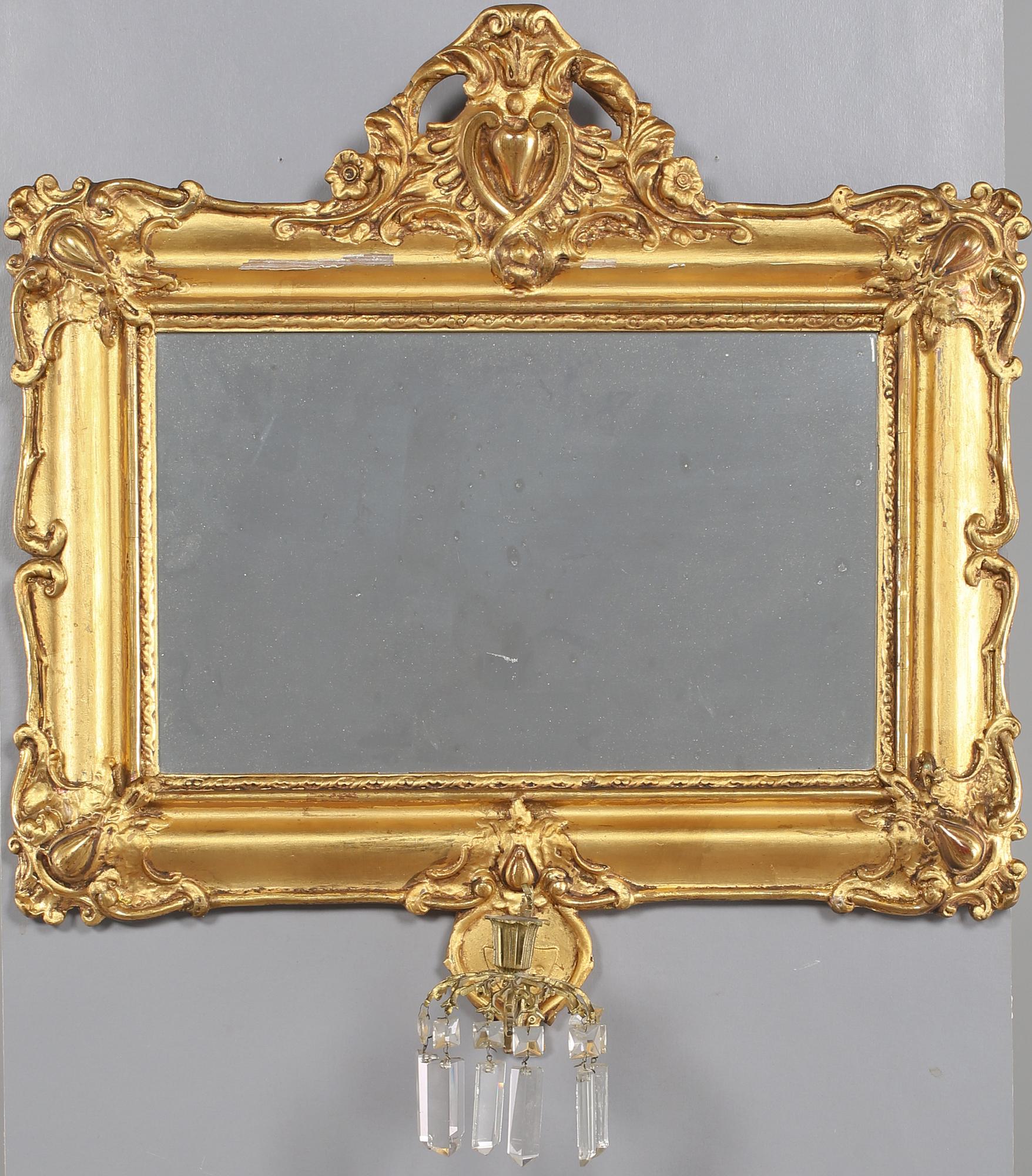 SPEGELLAMPETT, nyrokoko, 1800-talets andra hälft.