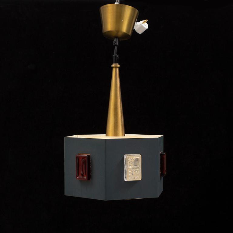 A Erik Höglund ceiling light from the 1960s. Total height ca 46 cm.