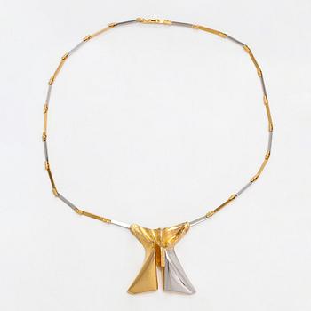 Björn Weckström, Halsband "Papillon", 18K guld, platina. Lapponia 1987.