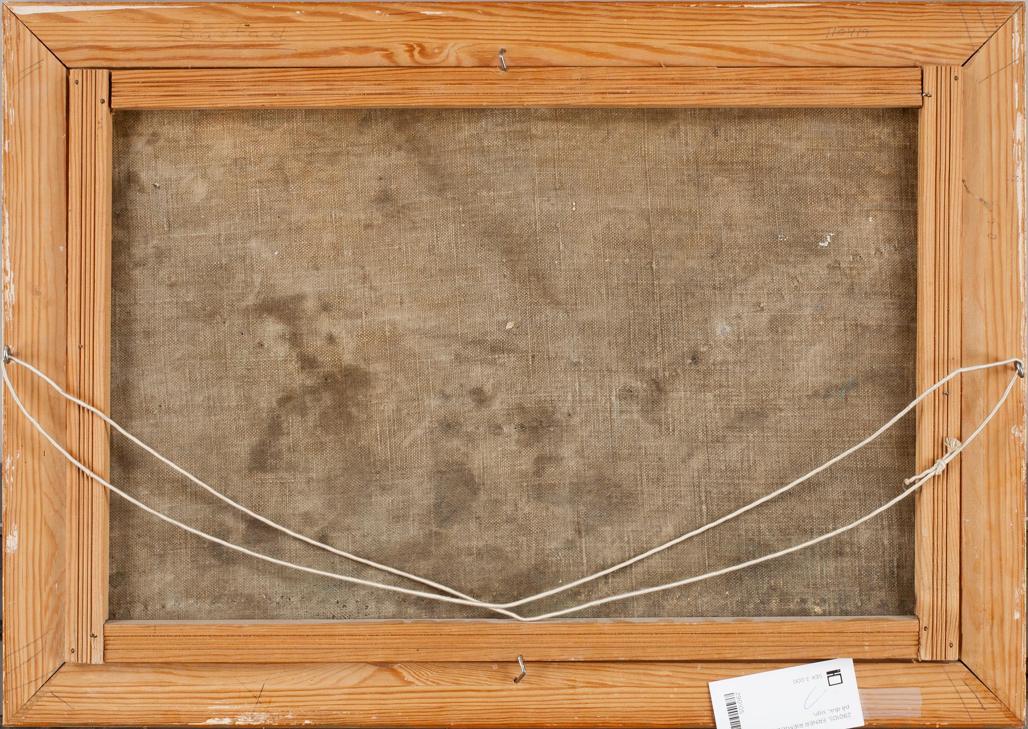 WERNER RIEMANN, olja på duk, sign.