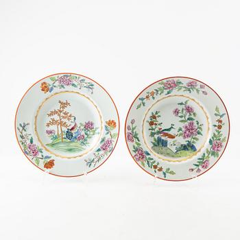 Plates 4+3 pcs China 20th century porcelain.
