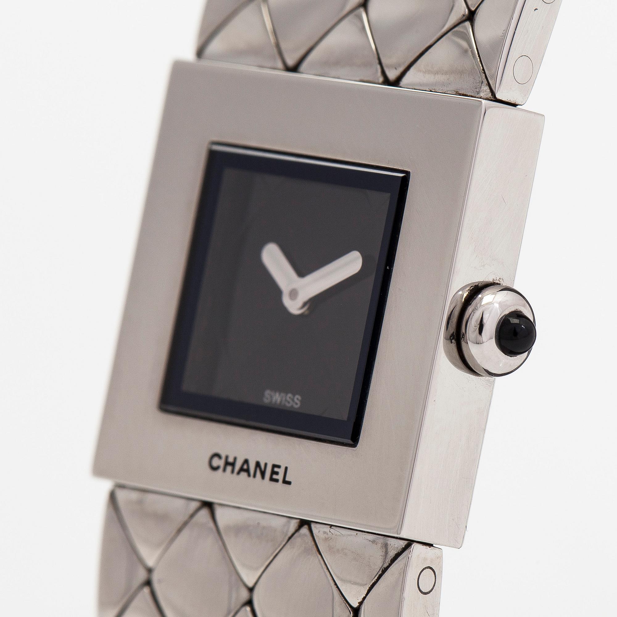 Chanel, Matelasse Quilt Acier, wristwatch, 19 mm.