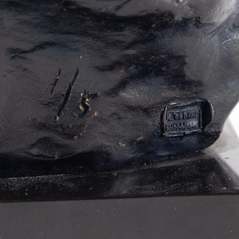 Gudmar Olovson, skulptur. Brons. Signerad. Numrerad. Gjutarstämpel. Total höjd 27 cm.