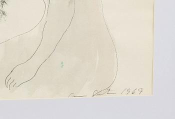 Klas Anshelm, portrait of the artist's wife, Anna Grete, 1969.