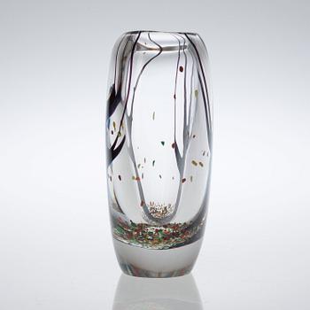 A Vicke Lindstrand 'Autumn' glass vase, Kosta 1950's-60's.