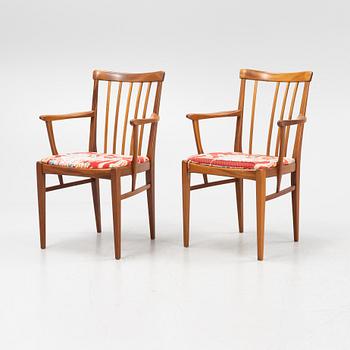 A pair of 'Herrgården' armchairs by Carl Malmsten, second half of the 20th Century.