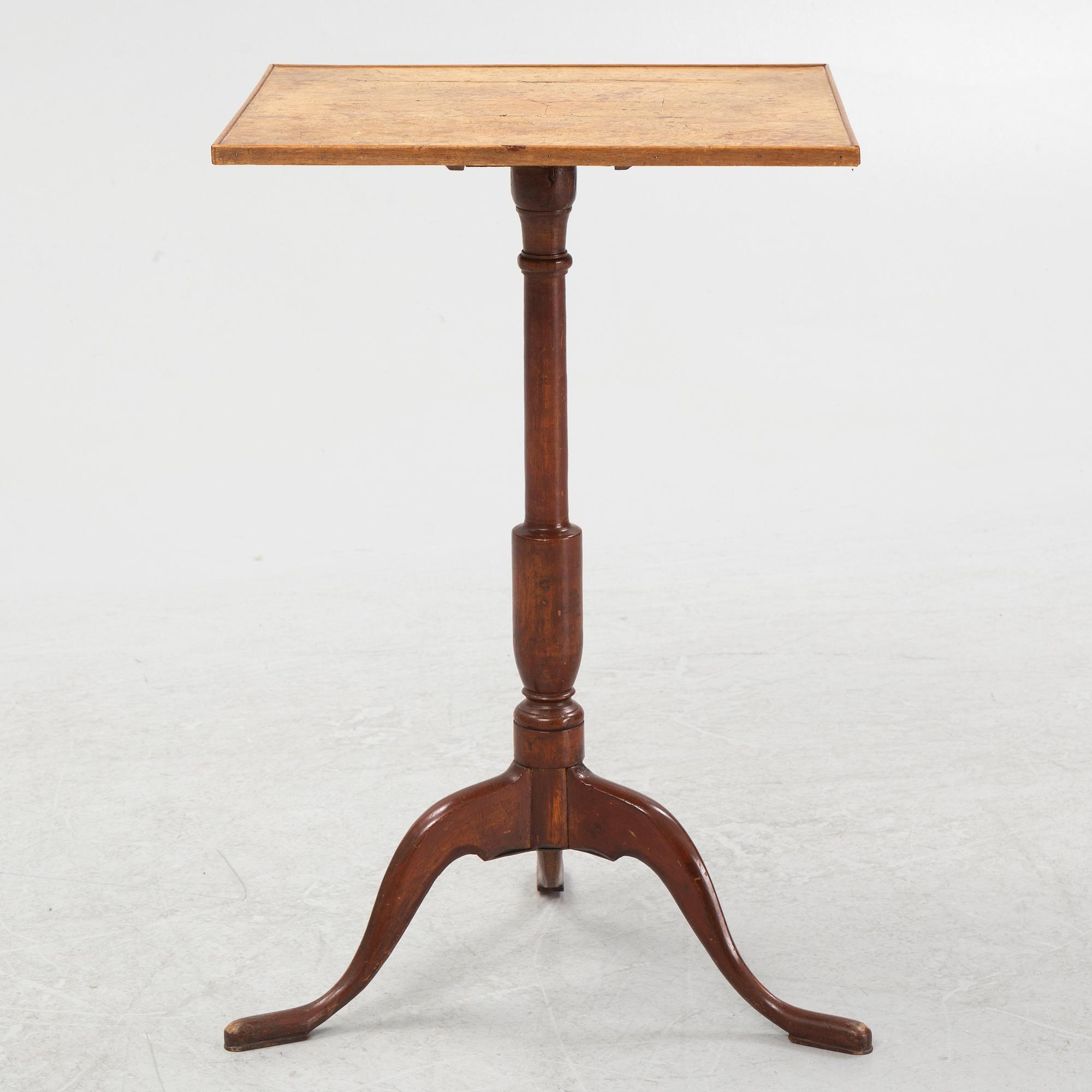 Fällbord, omkring år 1800.