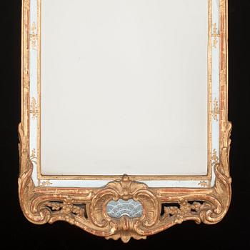 A Swedish Rococo 18th century mirror.