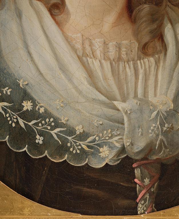 Fransk skola, 1700-tal, Damporträtt.