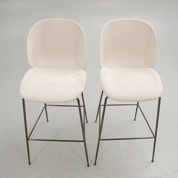 GamFratesi, Bar stools, a pair, "Beetle Bar Chair", Gubi, Denmark.