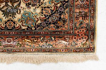 Carpet, Tabriz, figural approx. 150 x 100 cm.