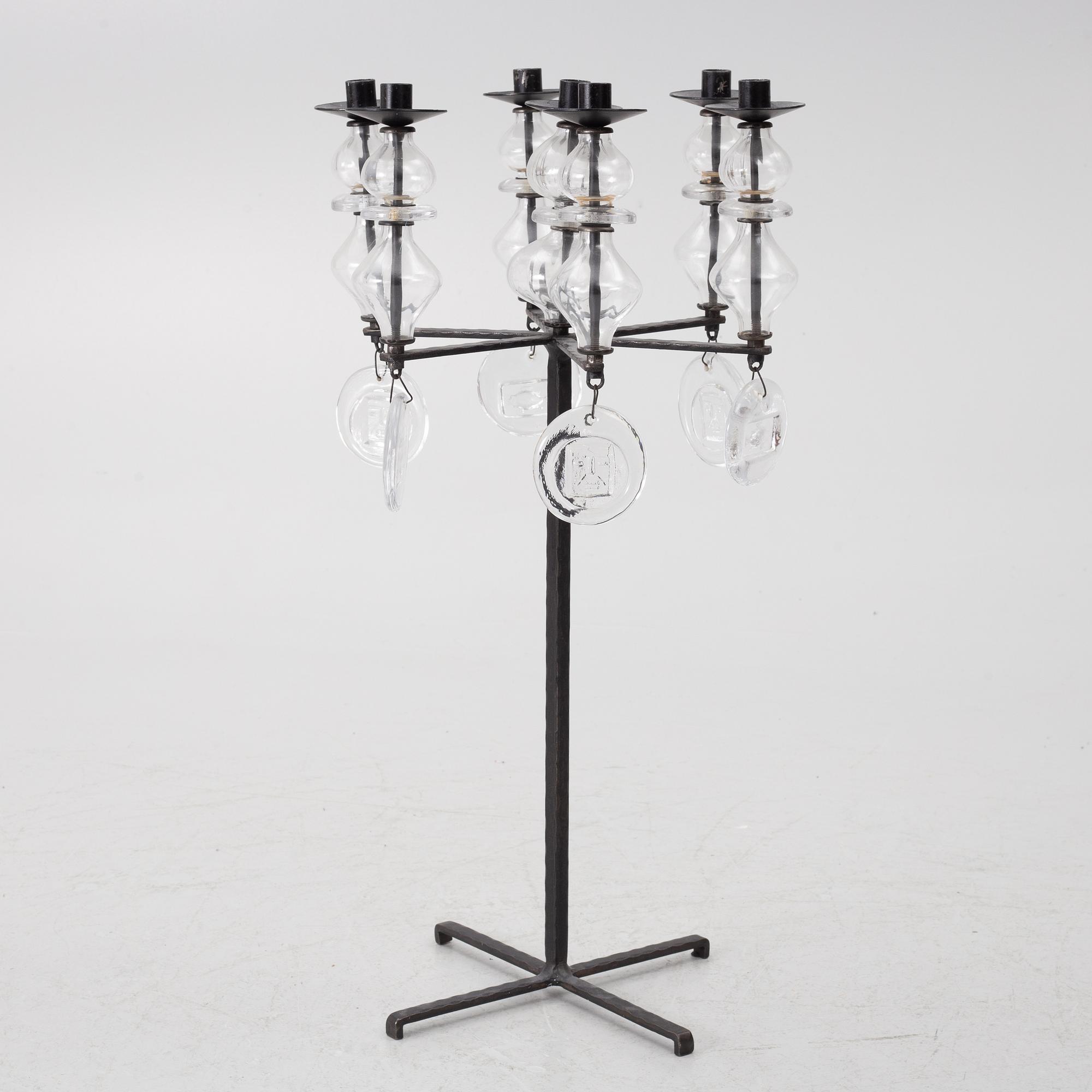 Erik Höglund, floor candle holder, Boda Smide.