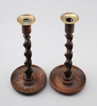 LJUSSTAKAR, 1 par, 1800-talets andra hälft, England.