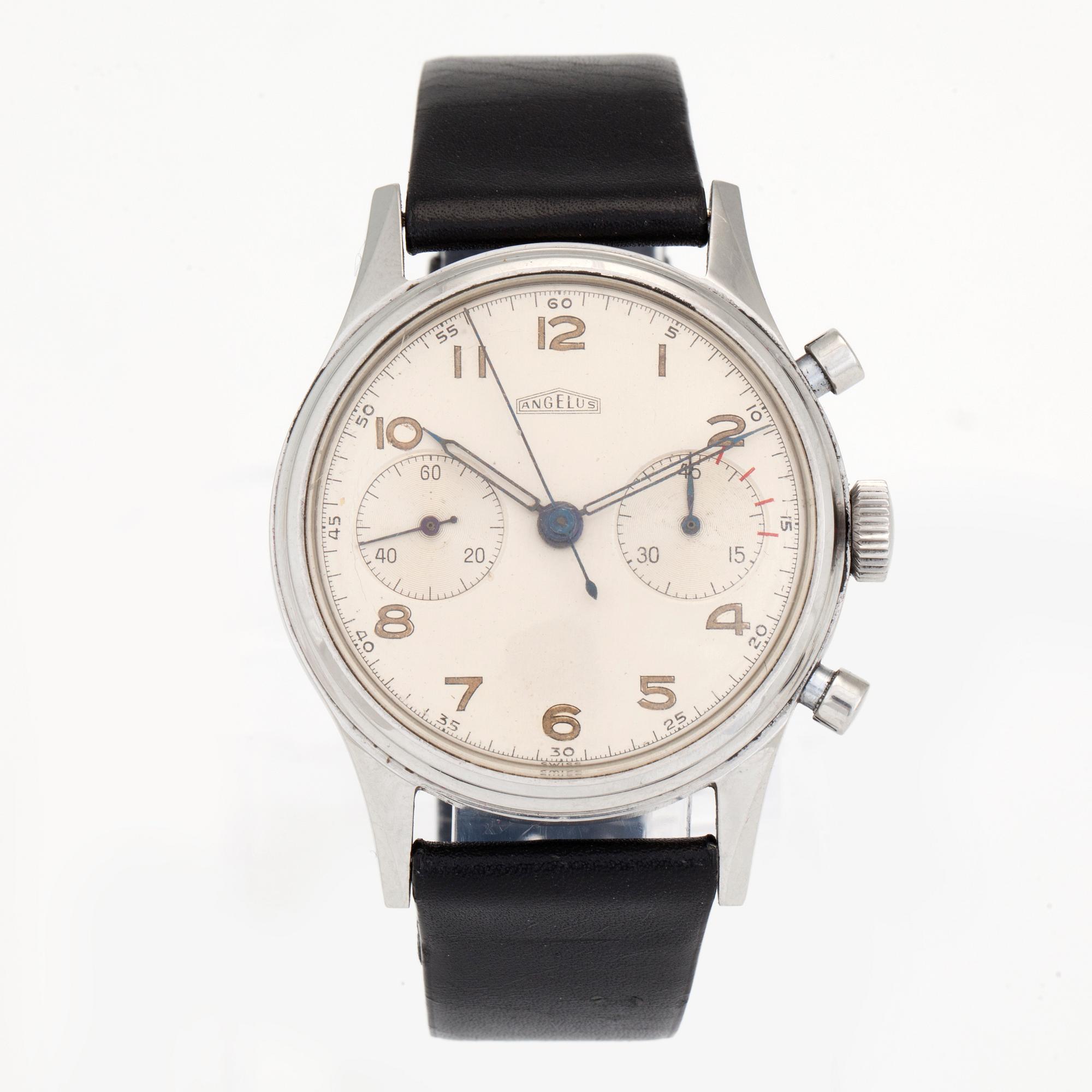 ANGELUS, kronograf, armbandsur, 38,5 mm,