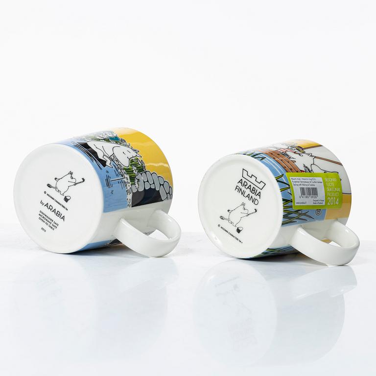 Arabia, 29 Moomin mugs, Finland.