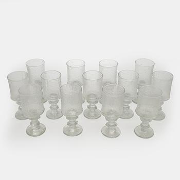 . Timo Sarpaneva, dricksglas, 13 st, "Juhlalasi" 2140, Iittala.