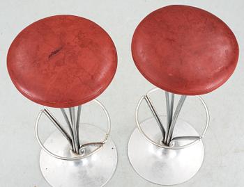 BARSTOLAR, ett par, Piet Hein för Fritz Hansen, Danmark, 1987.