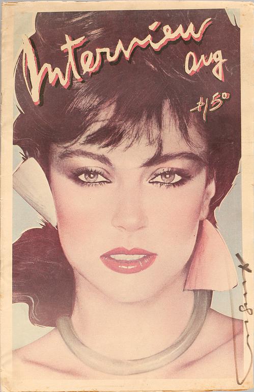 ANDY WARHOL, Tidskrift, "Interview". Sign.