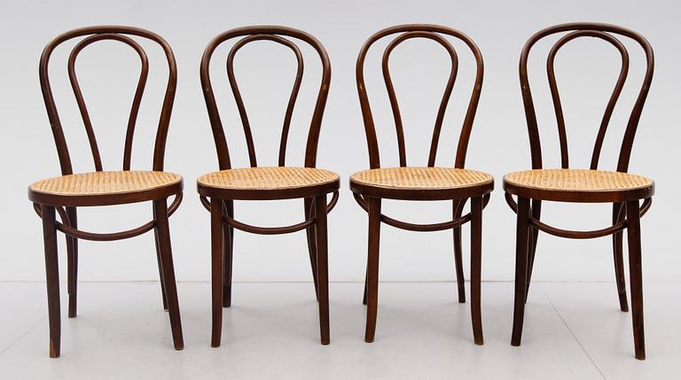 STOLAR, 4 st, Thonet modell, 1900-talets första hälft.