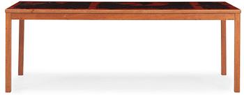 A Stig Lindberg & David Rosén enameled sofa tabe, Gustavsberg and Nordiska Kompaniet, 1960.