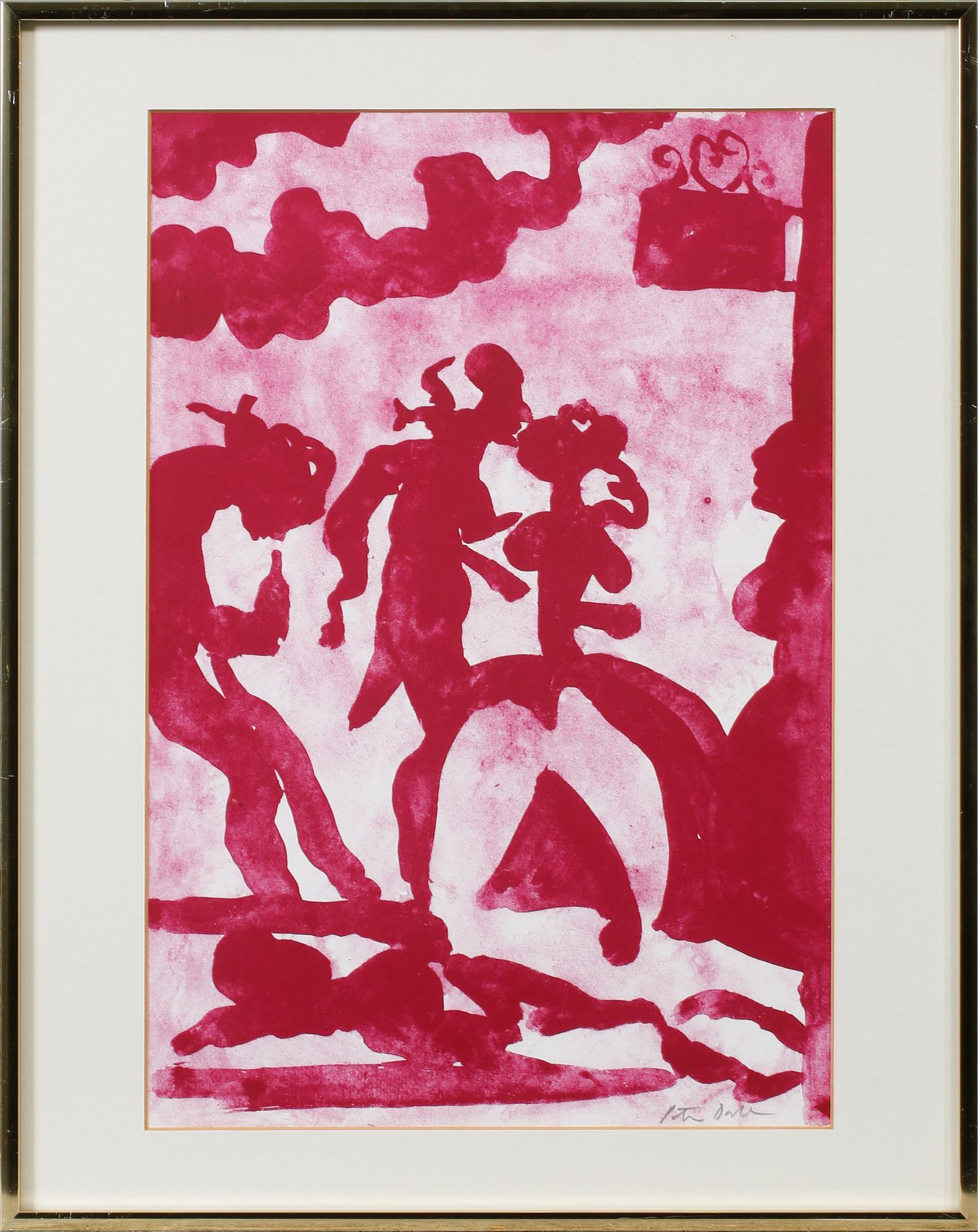 PETER DAHL, färglitografier, 2 st, signerade.