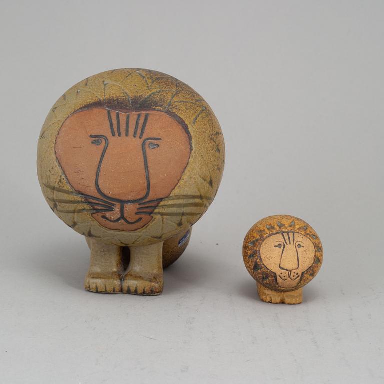 LISA LARSON, figuriner, 2 st, stengods, Gustavsberg.