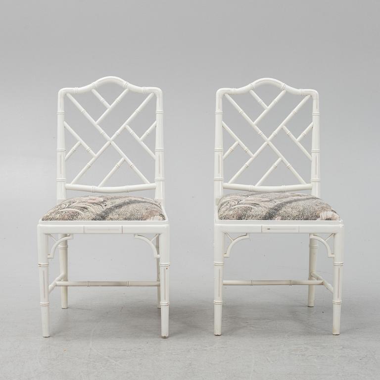 A 7-piece dining group, Miranda of Sweden, late 20th Century.