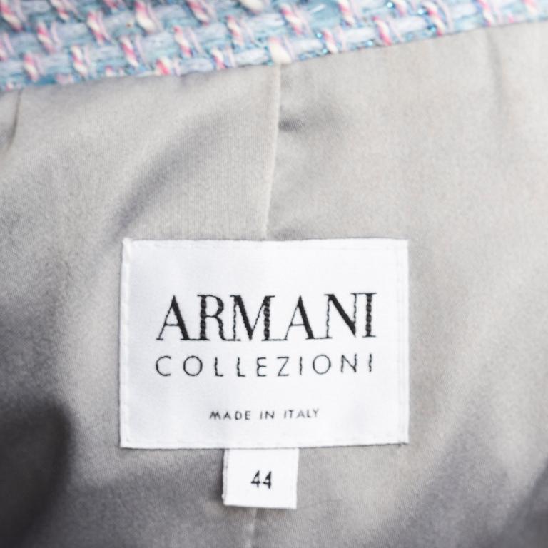 ARMANI, a wool blend jacket, Italian size 44.
