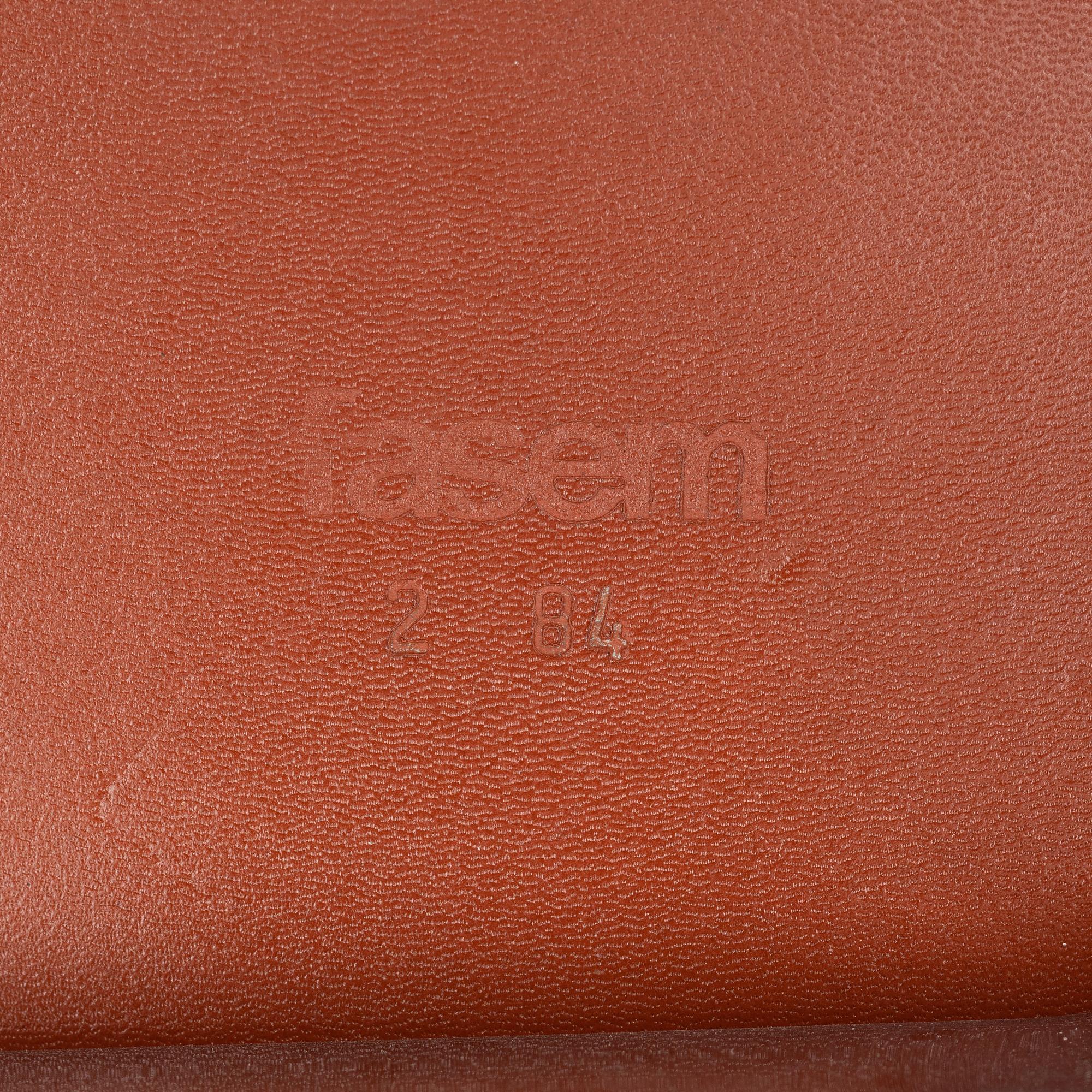 A set of three arm-chairs by G Vegni and G Gualterotti, 'P40', Fasem, 1980's.