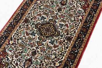 Rug, Ghom, approx. 126 x 70 cm.