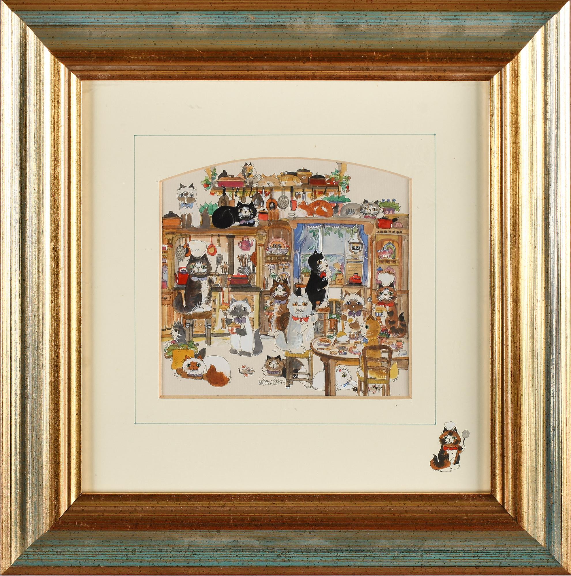 DIANE ELSON, blandteknik, signerad.