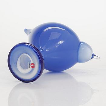 Oiva Toikka, lasilintu, "Suvisirri", signeerattu O. Toikka Nuutajärvi.