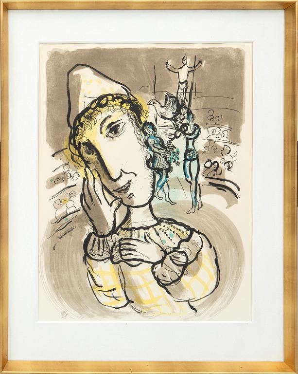 Marc Chagall, "Le cirque au clown jaune".