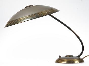 BORDSLAMPA, sk Helo-lampa, metall, 1930/1940-tal.