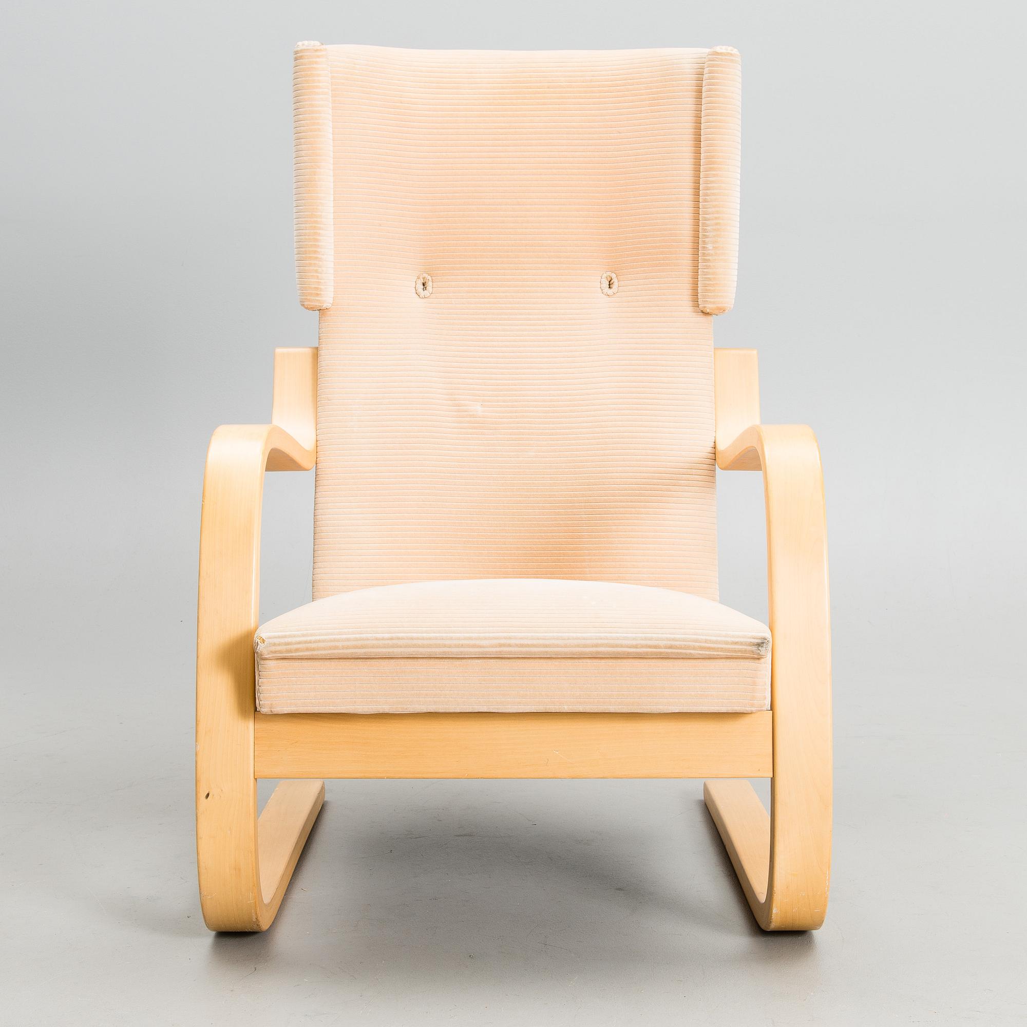 ALVAR AALTO, fåtölj 401, Artek 1900-talets senare hälft.