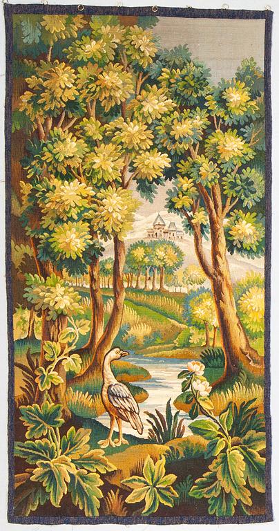 Vävda tapeter, 3 delar, gobelängteknik, omkring år 1900-1900-talets första hälft.