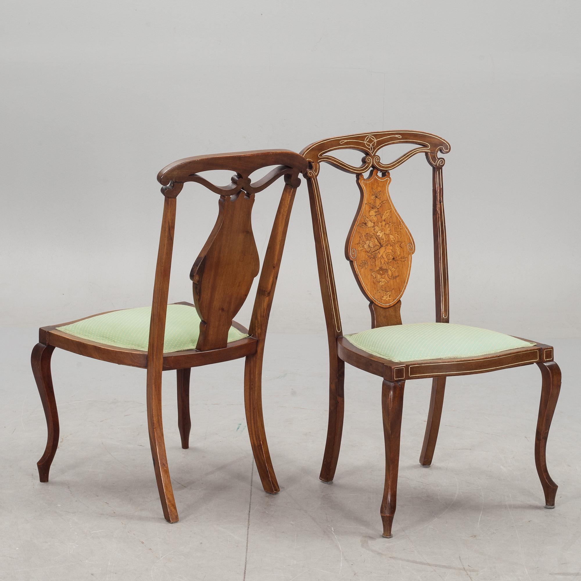 SALONGSGRUPP, 3 delar. Art-deco, europa, 1900-talets början.