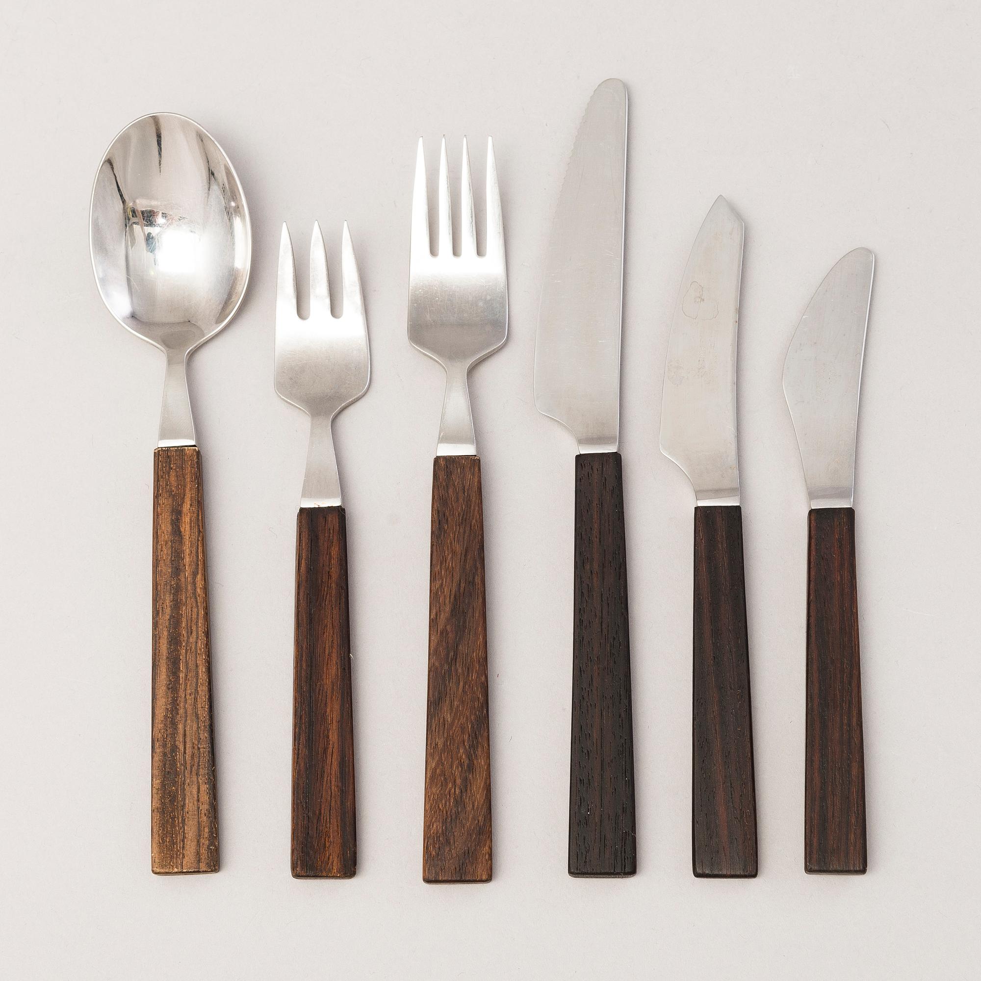 BERTEL GARDBERG, A 45-piece set of "Triennale" cutlery for Fiskars and Hackman, Finland.