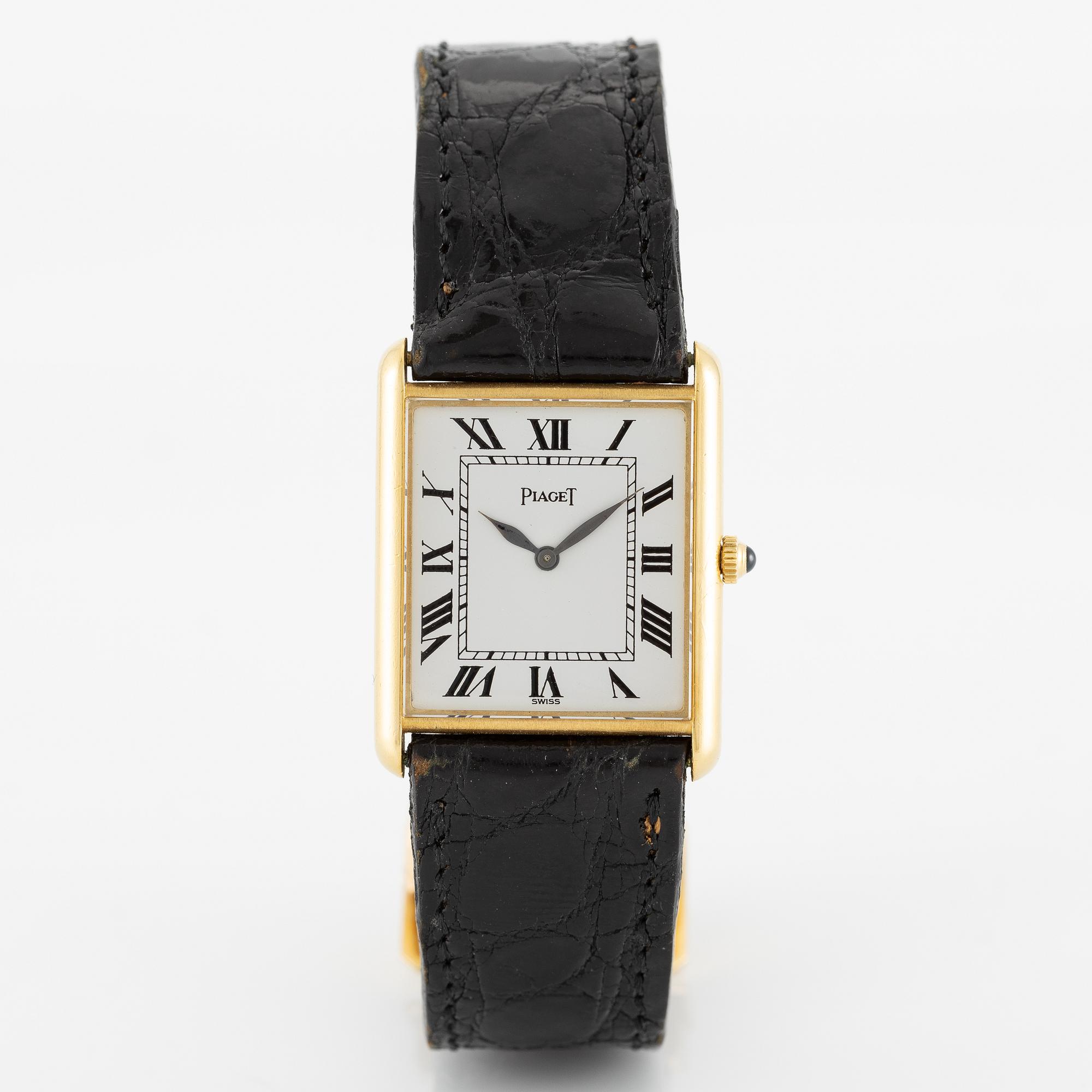 Piaget, "Tank", wristwatch, 23 x 29.5 mm.